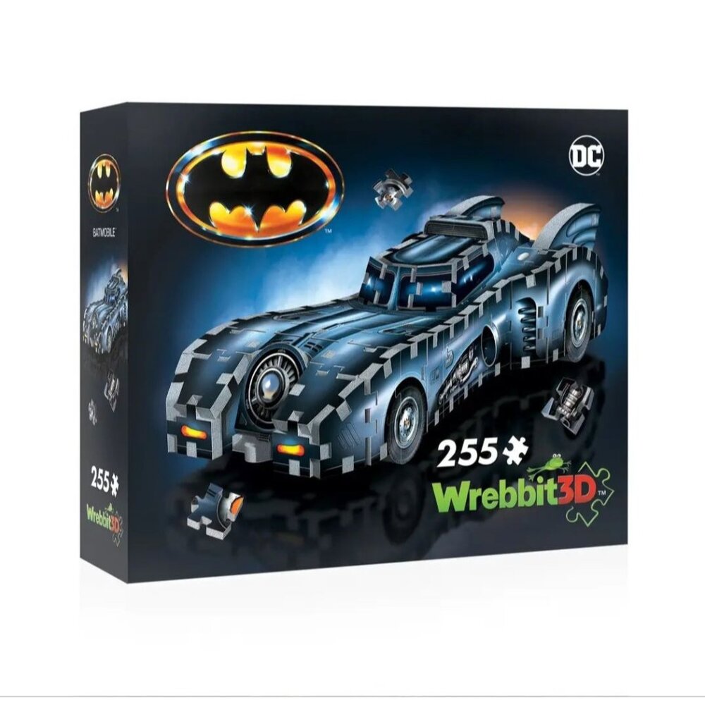 Batman Batmobile 3D Puzzle 255 Pieces Wrebbit3D DC Comics Collectible
